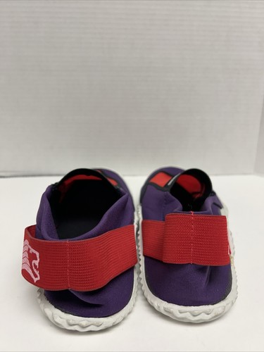 Vintage Polaris Aqua Socks Water Shoes Sport Gear Size 9 Purple Red Black - Picture 3 of 13