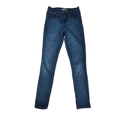 Levis 721 Jeans Womens 29 26x29 High Rise Skinny Medium Wash Blue
