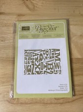 Stampin Up Alphabet Press Textured Embossing Folder 130916