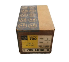 NEW ALLEN BRADLEY AC CONTROL RELAY 2 POLE (1NO-1NC) 120V COIL 700-C111A1 TYPE C