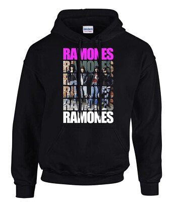Ramones Rock Music Hoodie Kapuzenpullover Schwarz -31019 -SW