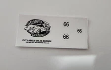 Hot Wheels Chaparral 2G Redline DIE CUT Reproduction Stickers