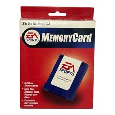 EA Sports Memory Card - Nintendo N64 - 1998 In Box With Manual