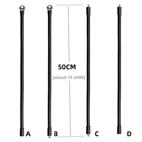 Flexible Monopod Gooseneck Metal Tube Selfie Stick for Gopro Hero Mobile Phones - Picture 2 of 12