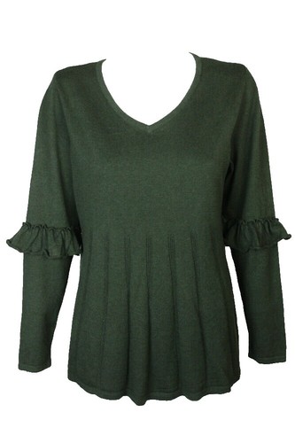 Pull Style&Co. Col Rond Motifs Stitch Menthe Glacé - Taille XXL Neuf Avec étiquettes