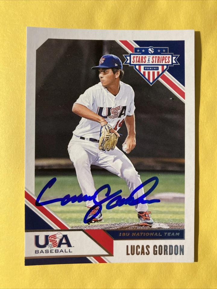 Lucas Gordon 2020 USA Stars & Stripes #40 Chicago White Sox AUTO Baseball Signed - Image 2 of 3