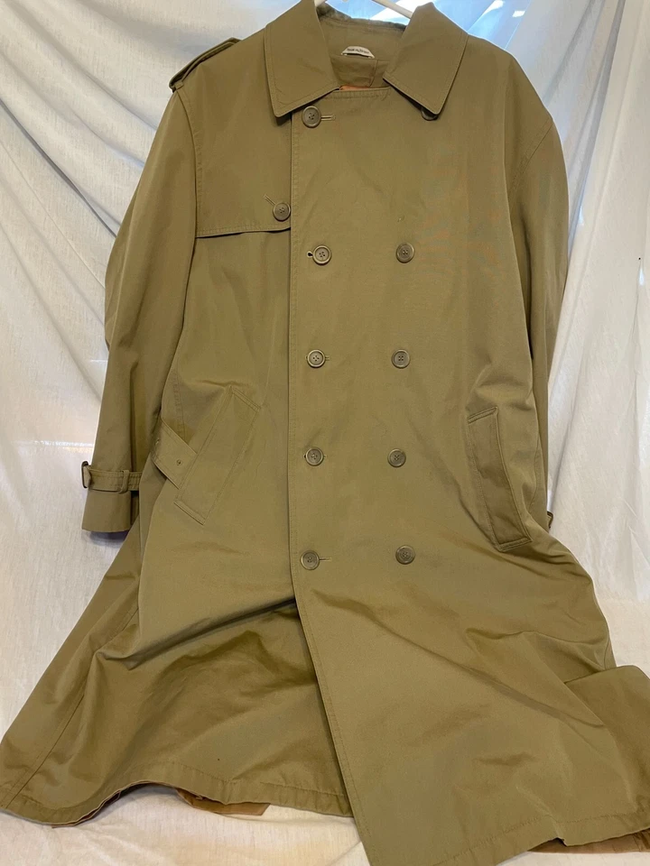 OLEG CASSINI WEATHER READY Size 42 Reg Men's Coat Removable Lining Tan - Image 4 of 4