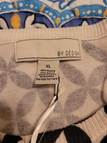 Love By Design Retro Geo Sweater NWT - Picture 4 of 6