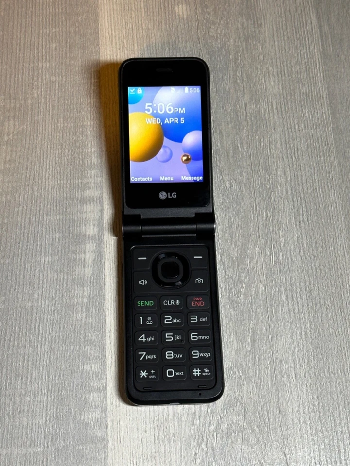 LG Classic Flip Wine 2 Unlocked Verizon US Cellular Tracfone 4G LTE Flip Phone - Image 2 of 4