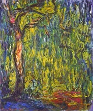 Claude Monet Weeping Willow Giclee Canvas Print 8x10 Impressionism Painting Art