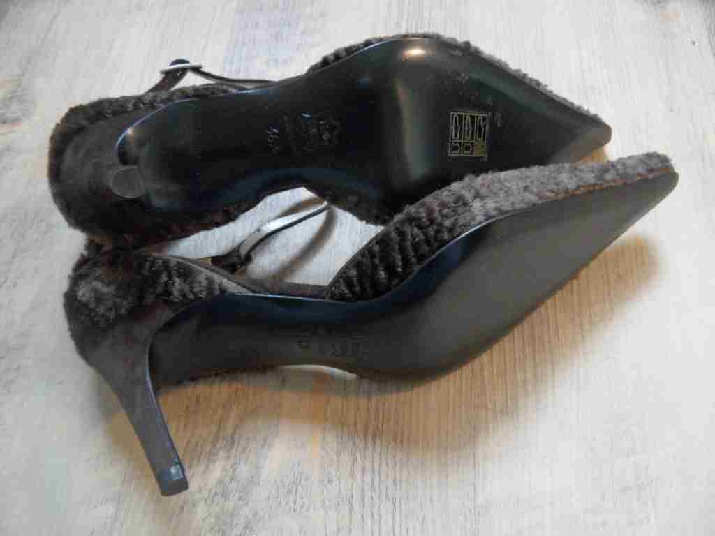 Chaussures Natan T-String En Velours Brun - Taille 36 1/2 - Riemchenpumps Neuves Avec Boîte