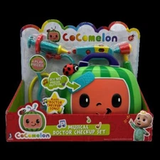 Cocomelon Musical Checkup Case Doctor Checkup Song plus 4 Doctor Accessories NEW