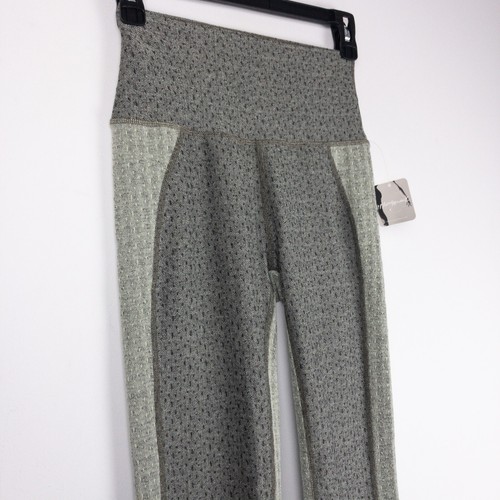 Free People Leggings Pants Womens XS Green Black Athleisure Herringbone New - Picture 6 of 13