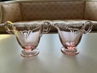Vtg Heisey Smaller PINK Depression Glass Open SUGAR & CREAMER