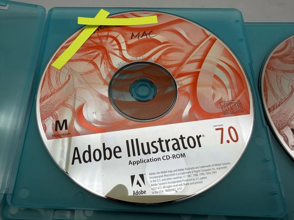 Vintage Adobe Illustrator 7.0 Application CD-ROM Mac & Windows 95/NT READ - Image 4 of 4