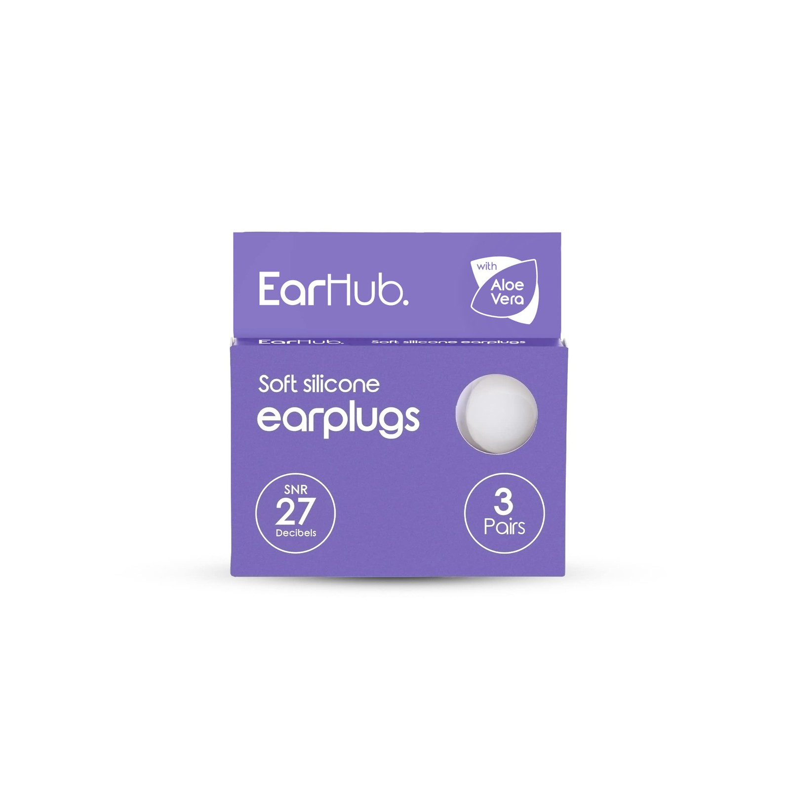 EarHub Premium Soft Silicone Earplugs for Sleeping or Swimming, 6 Pairs - Image 2