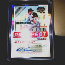 2024 PANINI RED PROSPECT ED #200 ALEX CLEMMEY RC AUTO -WASHINGTON NATIONALS