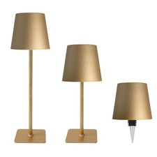 2 Pack Minimalistic Cordless Table Lamps - 2000mAh Rechargeable, Touch Contro...