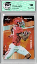 Ryan Williams 2024 Leaf HYPE! Metal #HM-15 Orange Only 3 Made Rookie Card PGI 10