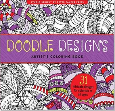 Doodle Designs Adult Coloring - Paperback, by Peter Pauper Press - Acceptable w