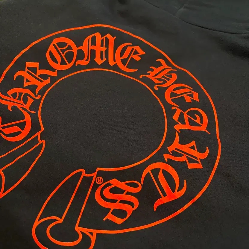 Chrome Hearts Horse Shoe Floral Navy Hoodie Large Size thumbnail 4