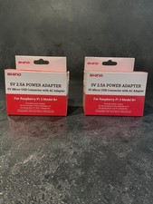 LOT OF 2 Rhino Power Adapter / Raspberry Pi - Model PSA-C007 - Micro USB 5V 2.5A