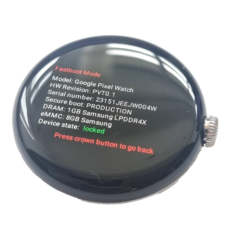 PROTOTYPE ✔ (No Strap) Google Pixel Watch 1 41mm Silver Stainless Steel • GQF4C - Image 2 of 4