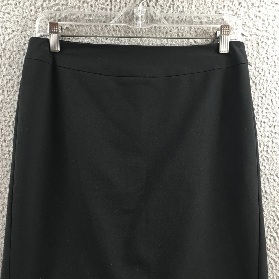 Falda Casa Blanca Mercado Negro Mujer 4 Negro Lápiz Cierre Cremallera Hasta la Rodilla Foto 2 de 4