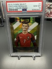 2016 Panini Select Multi-Color Prizm #1 CRISTIANO RONALDO PSA 10 Portugal