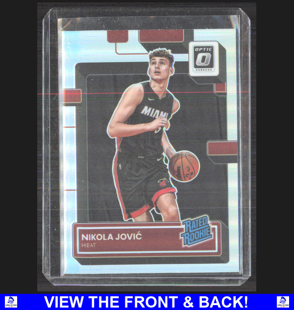 Nikola Jovic 2022 Donruss Optic Holo Chrome Silver Prizm RC MIA Heat 224