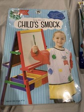 BRIGHT MINDS BY NICOLE Art Smock Size 4T-6 Child Toddler Long Sleeve Artist NWT