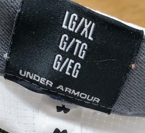 Under Armour Mütze Kappe Golf weiß Erwachsene Größe Large extra groß Unisex bestickt - Bild 9 von 9