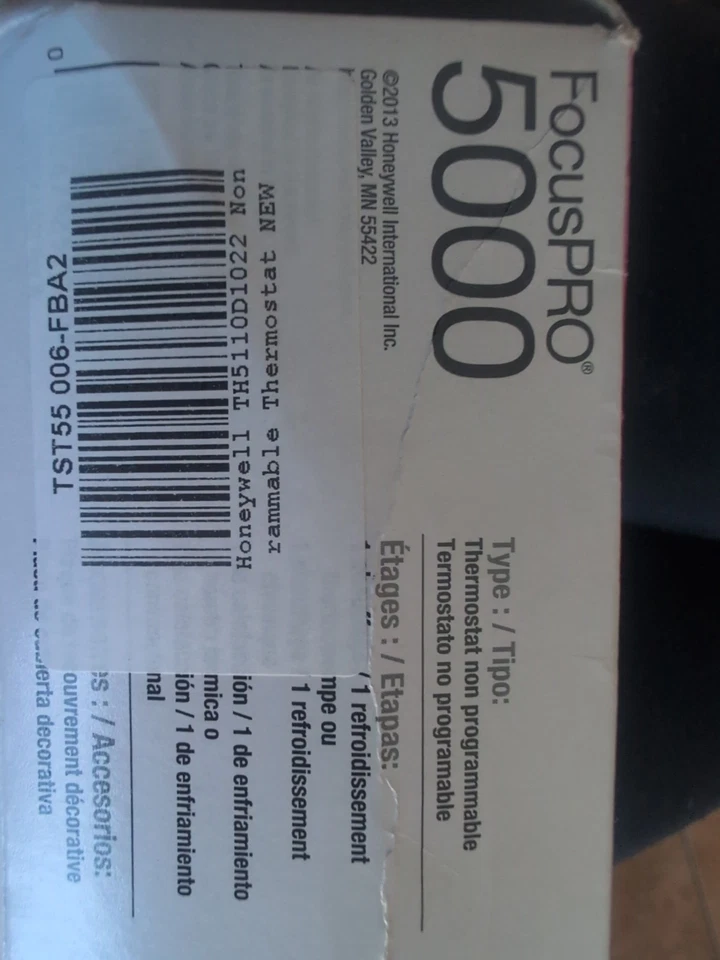 HONEYWELL FocusPRO 5000 Weiß Nicht Programmierbarer Thermostat TH5110D1022 - Bild 3 von 4