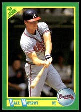 Dale Murphy 1990 Score #66 Atlanta Braves MLB READ FREE SHIPPING AutographDen