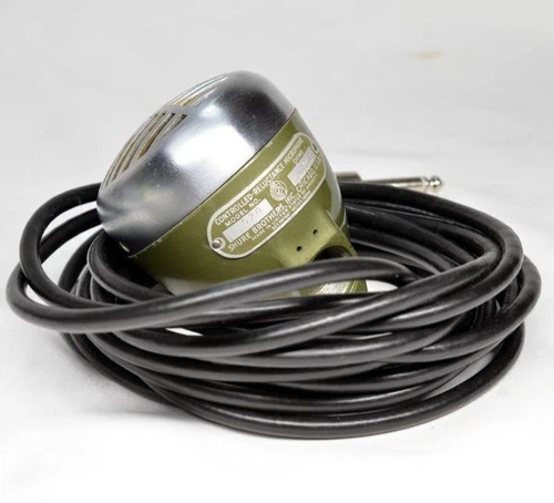 Shure 520 Green Bullet Microphone Used Vintage 1950s UK Harp Mic