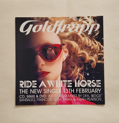 Goldfrapp - Ride a white horse - Single-sided Window/Instore display card