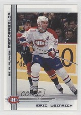 2000-01 ITG Be A Player Memorabilia Eric Weinrich #320 0f4