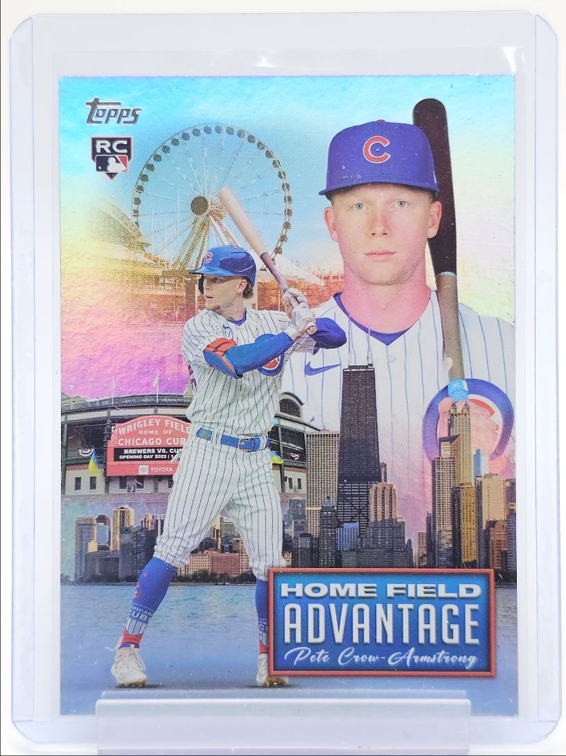 PETE CROW-ARMSTRONG 2024 TOPPS ROOKIE HOME FIELD ADVANTAGE CUBS RC Q3901