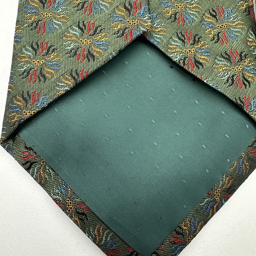 1994 WINTER OLYMPICS Silk Tie Handmade in Spain Olympic Color Geometric Design - Picture 8 of 8