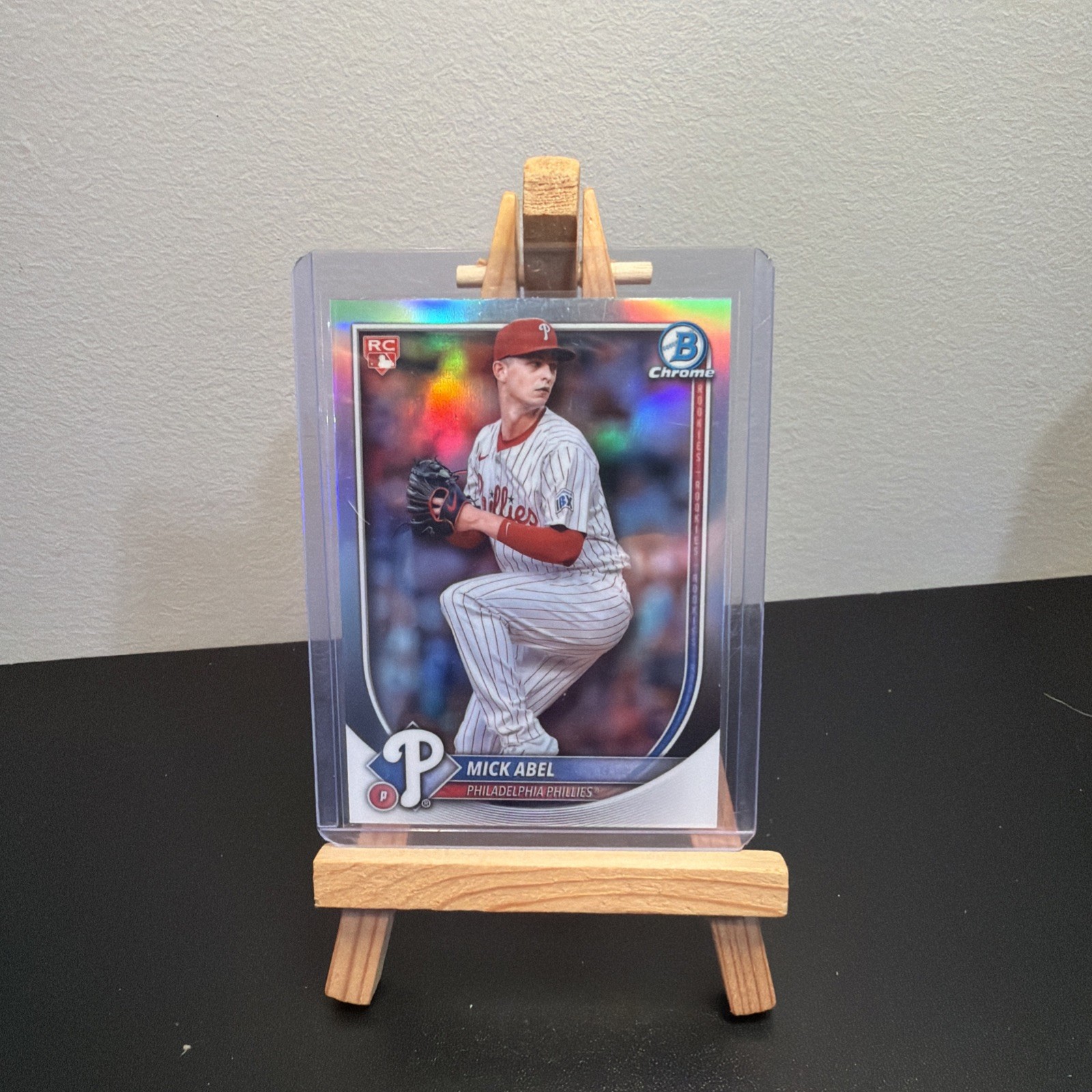 2025 Bowman Chrome Mick Abel Red Rookie Refractor #11 Phillies