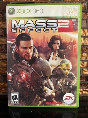 x box 360 game mass effect 2 bioware 2 discs (no manual)