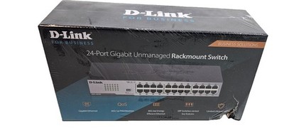 D-Link DGS-1024D 24-Port Gigabit Unmanaged Network Switch, Rackmountable, New