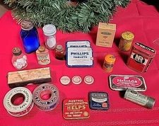 Incredible Lot Of Vintage Home Medications and Equipment. 