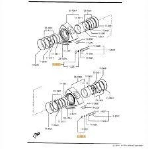 Genuine Mazda OEM RX-7 FD3S 13B 2mm Rotor Corner Seal N326-11-C20A x12 - Image 4 of 4