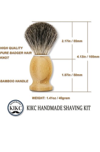 Shaving Brush Perfect Shave Barber Hard Wooden Handle Badger Hair Soft Feel Gift - Picture 4 of 6