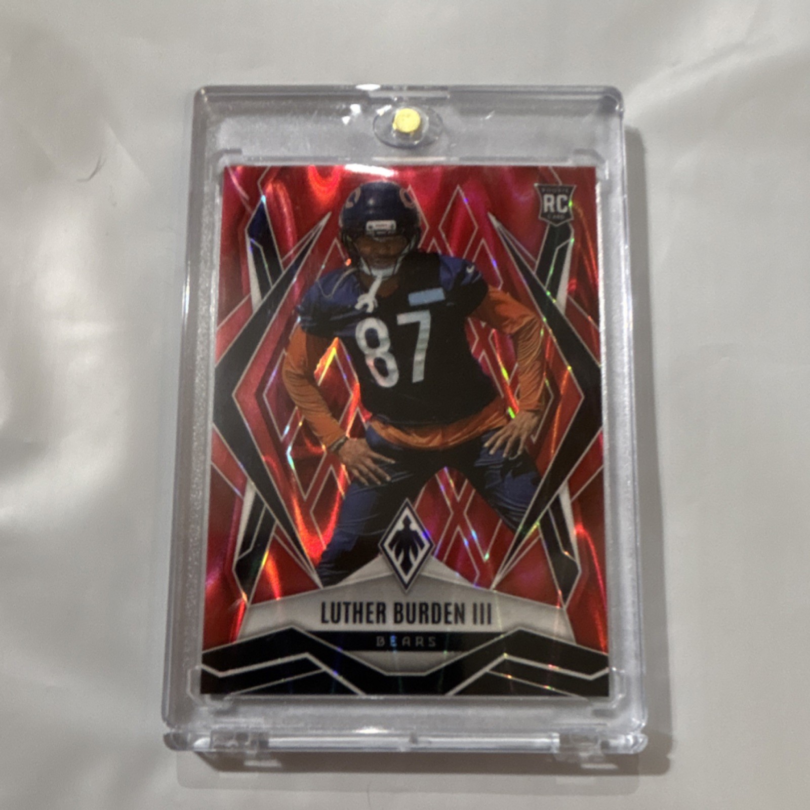 2025 Panini Phoenix - Rookies Luther Burden #196 Red Seismic /99 (RC)