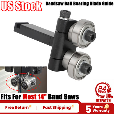 Upper or Lower Bandsaw Ball Bearing Blade Guide Fits For Most 14'' Band Saws
