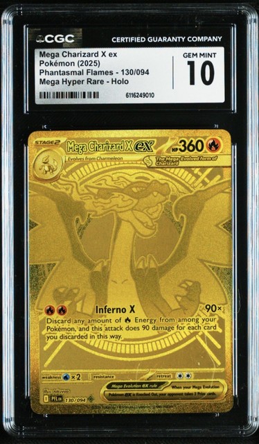 Mega Charizard X ex #130 (Phantasmal Flames)