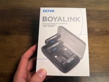 BOYALINK 2 Wireless Lavalier Microphone for USB-C, Lightning, TRS 3.5mm, 1000ft