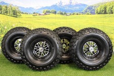 22x11.00-10 With 10x7 Fusion Glossy Black Wheels For Golf Cart Set Of 4 22x11.00-10 With 10x7 Fusion Glossy Black Wheels For Golf Cart Set Of 4